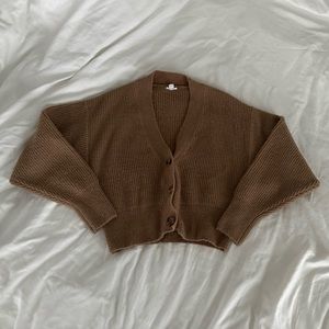 Garage button up cardigan cropped